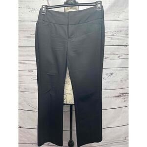 Elle Black Boot Cut Slacks RN11217 Wide Waistband Dress Pants Size 2